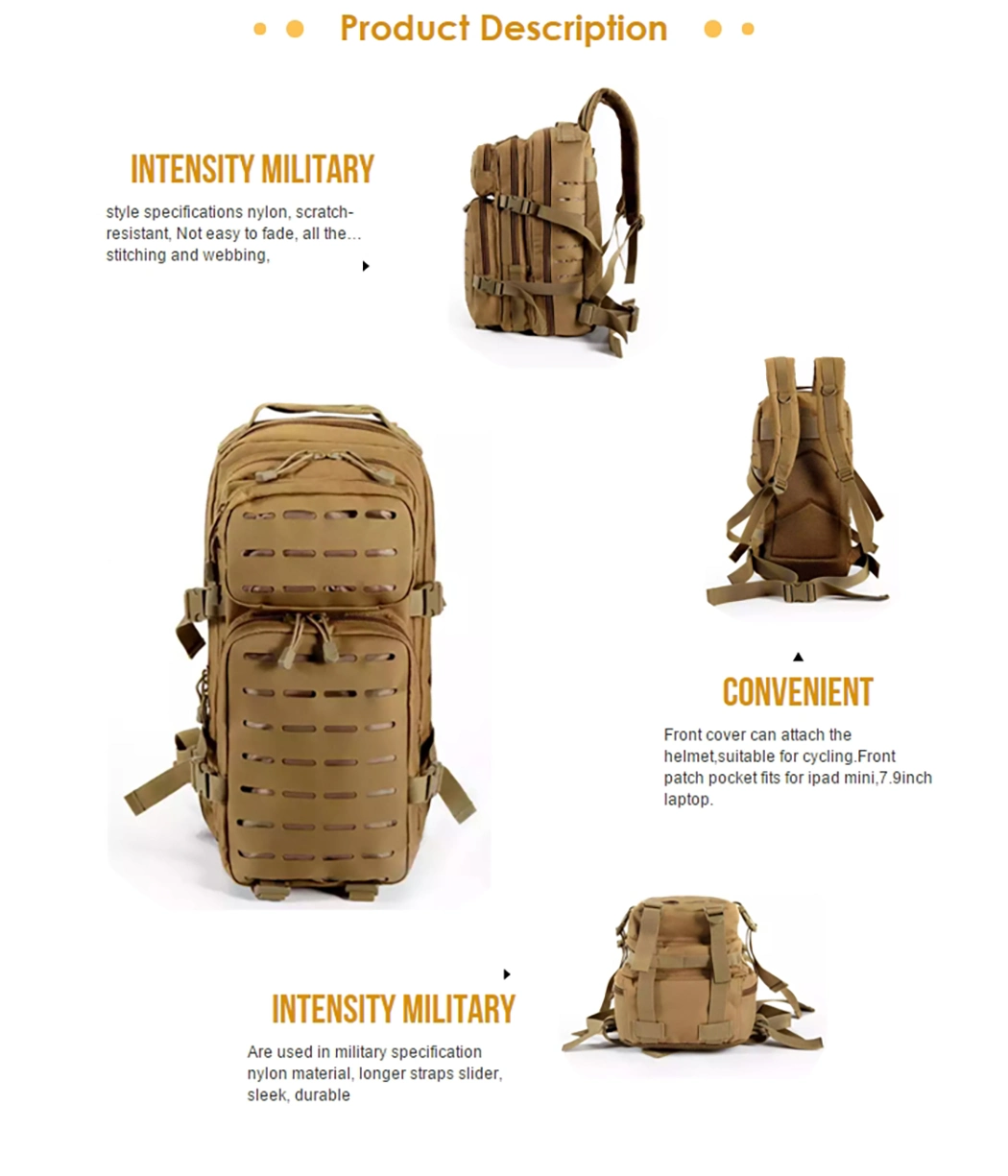 25L Waterproof Tactical Hiking Backpack, 3p Hunting Backpack, Outdoor Bag Rucksack Camping Accessories