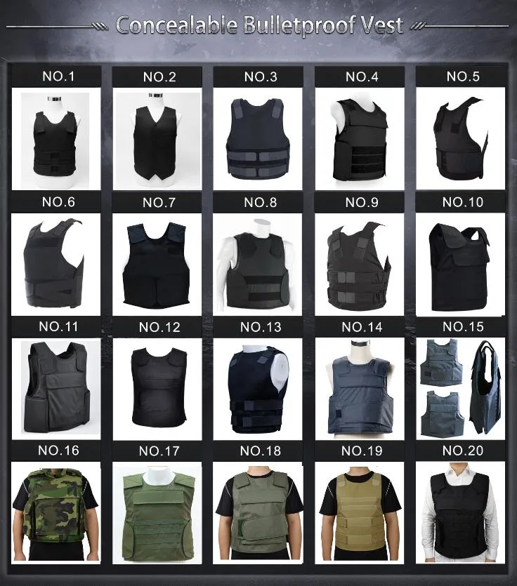 Concealable Soft Ballistic Vest Police Bulletproof Vest Protection Series Body Armor 520