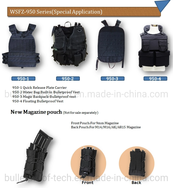 Magic Backpack-Bulletproof Vest Factory Price Police Body Armor Military Combat Uniform 665