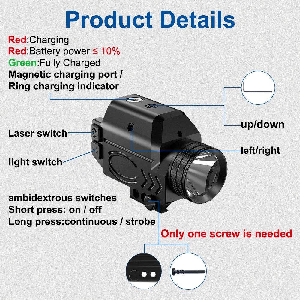Weapon Gun Flashlight Red DOT Laser Sight Scope 20mm Weaver Picatinny Rail Tactical Hunting Laser Sight Scope Hunting Accessories