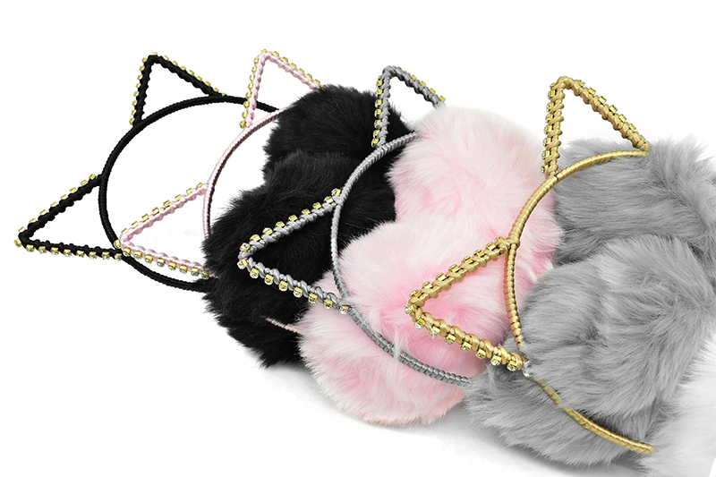 Lovely Cat Soft Winter Warm Earflap Earmuff with Crystal