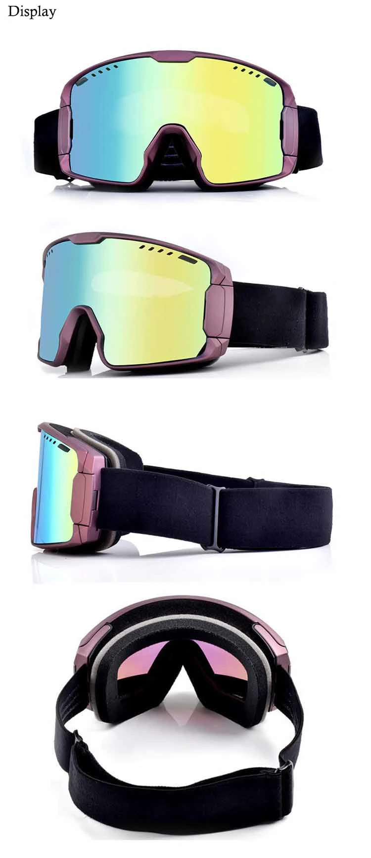 Wholesale Anti Fog UV Protection Snow Ski Goggles for Winter Skiing Sports