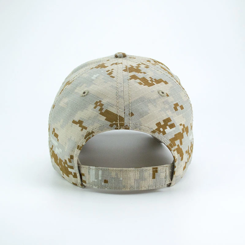 Polyester Camouflage Tactical Baseball Cap with 3D Embroidery 6 Panel Fashion Sports Snapback Hat
