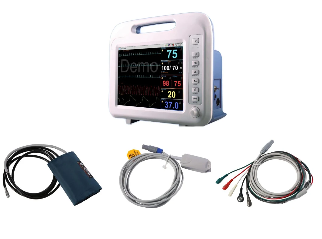 Factory Direct Monitoring First Aid Medical Cardiac Patient Monitor Equipment (THR-PM60F)