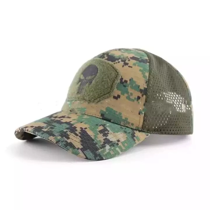 Camouflage Tactical Style Breathable Mesh Caps Custom Skull Hats New Men Hats Men Caps Outdoor Baseball Cap
