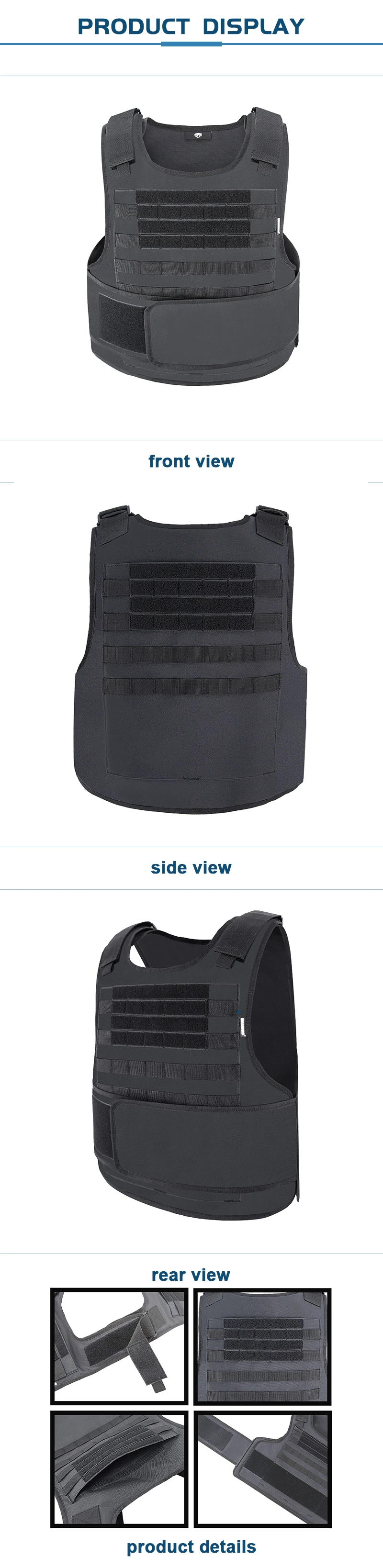 Double Safe Plate Carrier Air Soft Black Tactical Bulletproof Vest