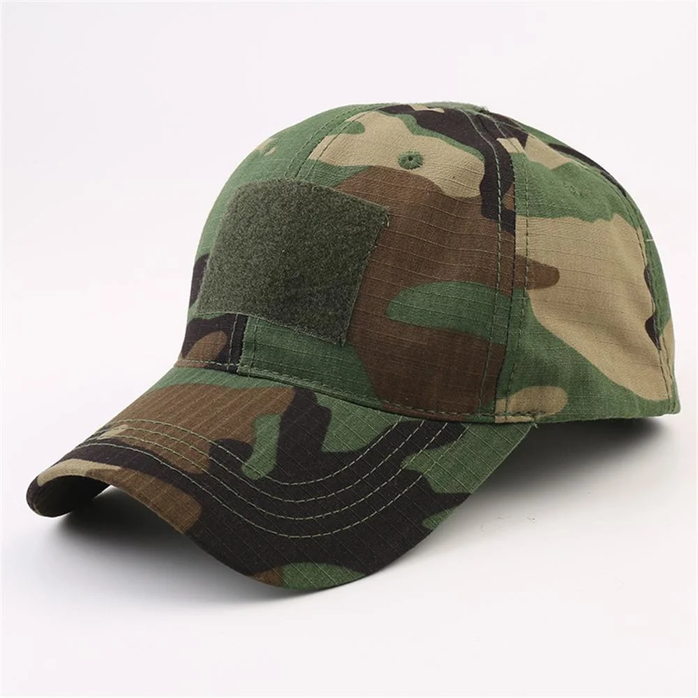 Men Camouflage Baseball Cap Adjustable Snapback Tactical Custom Cap for Outdoor Hiking