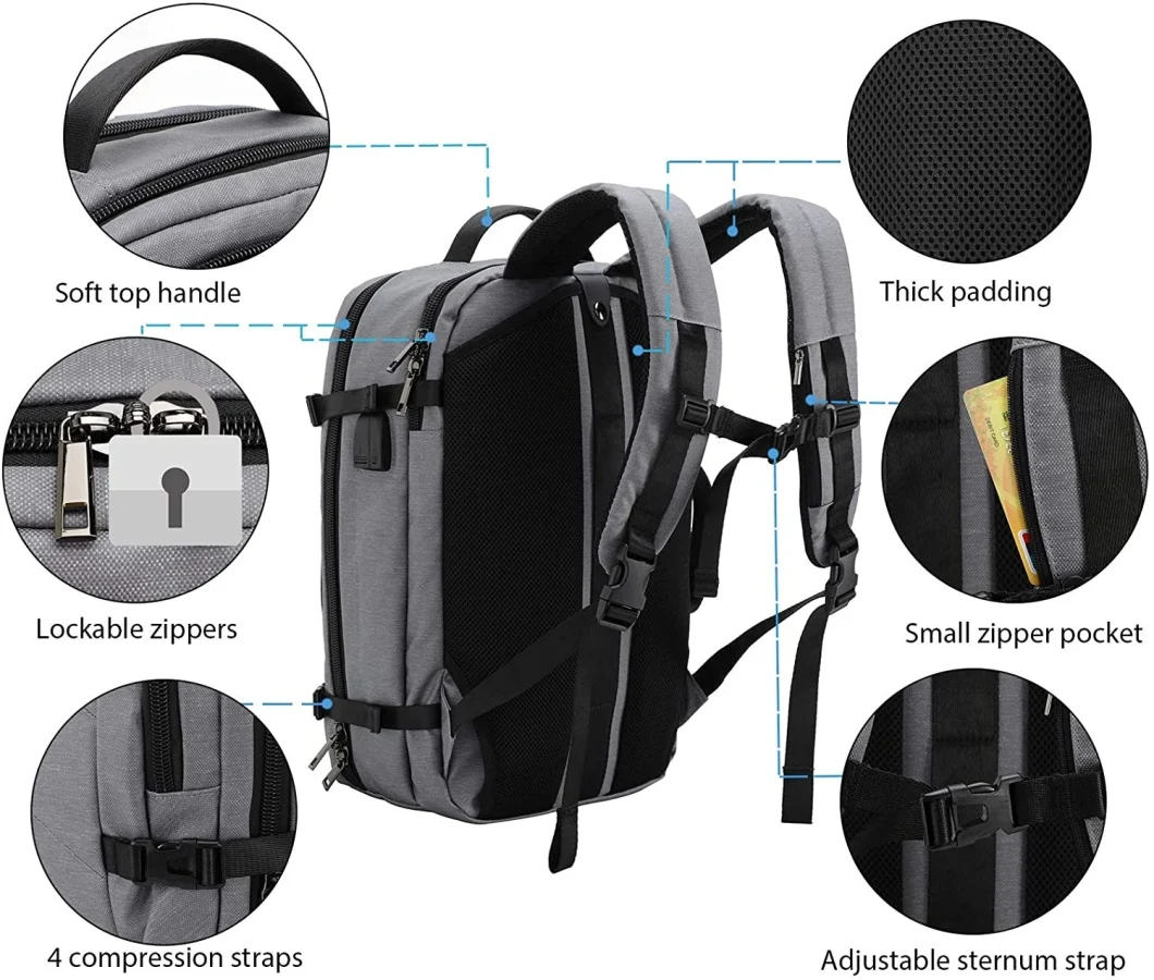 Good Quality Casual Laptop School Travel Business Backpack Cabin Bag Backpack in Compective Price