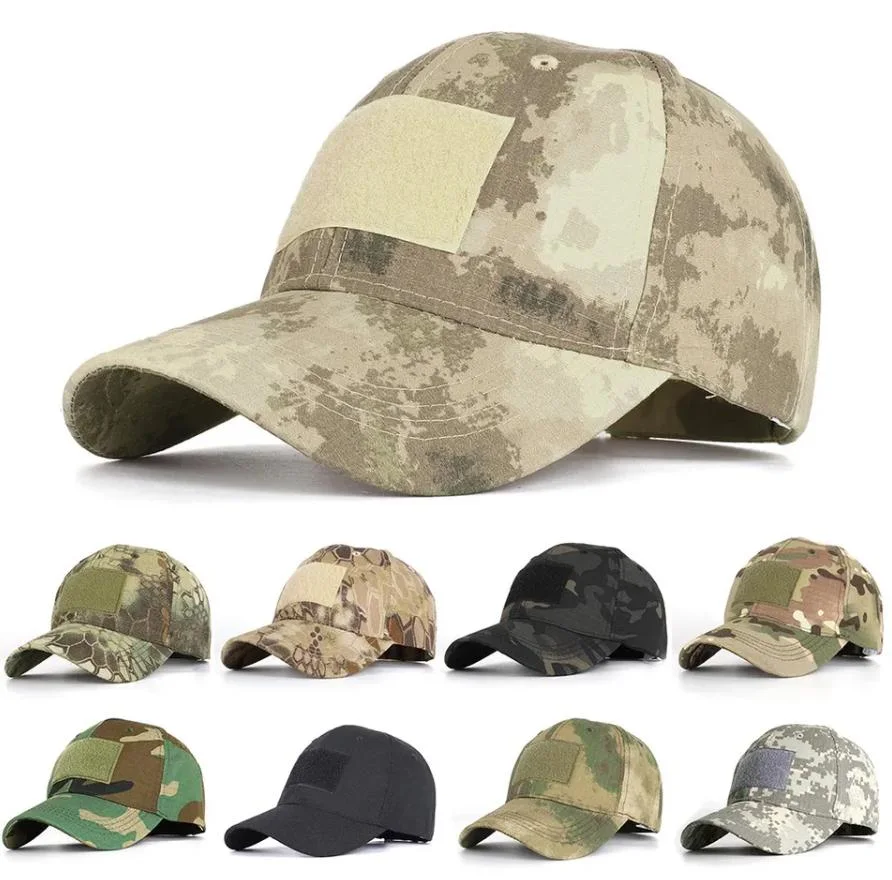 Custom Adjustable Outdoor Cotton Embroidery Cap Tactical Camouflage Baseball Cap