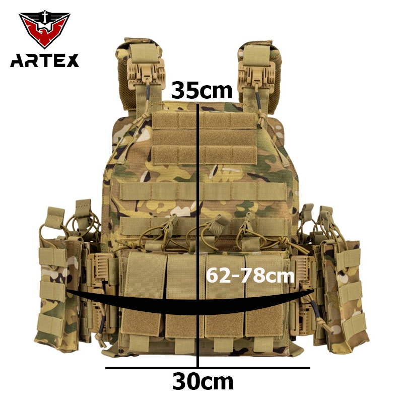 Multicam Chaleco Tactico Molle Quick Release Protective Bullet Proof Vest for Tactical Vest