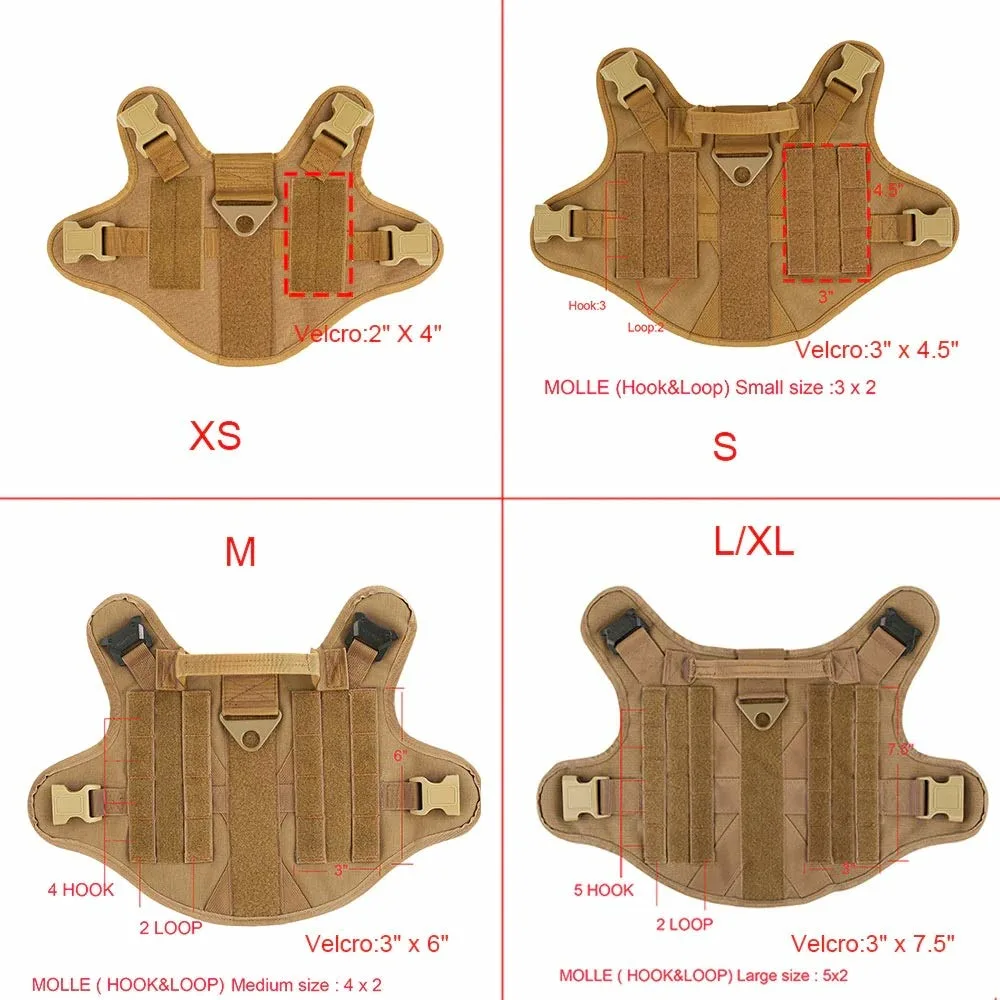 Military Dog Products Service Dog Harness Durable Tactical Dog Training Vest Dog Accessories