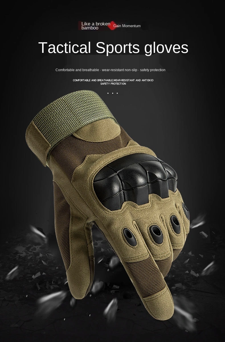 Tik Tok High Quality Touchscreen Heavy Duty Knuckle Military Style Gloves Durable Microfiber Tactical Sport Gloves