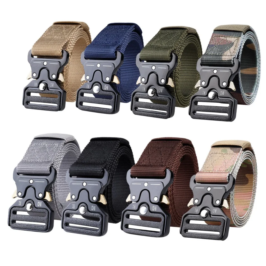 Nylon Tactical Belt Quick Release Tactical Belt with Pouches
