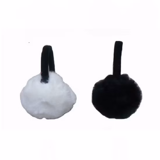 Wholesale Childern Girls Cold Winter Outdoor Woman Lady Warm Stuffed Ear Muff 17cm Fluffy Deco Plush Toys Pink Brown Rabbit Hair Fleece Earflaps Fur Earmuffs