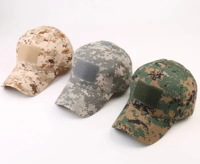 Custom Adjustable Outdoor Cotton Embroidery Cap Tactical Camouflage Baseball Cap