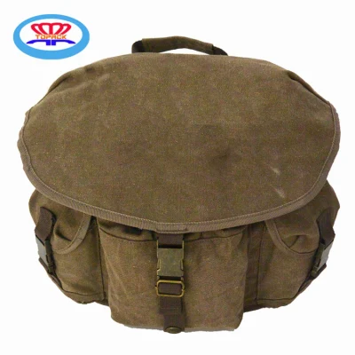 Wholesale 3 Front Pockets Custom Canvas Backpack Bag