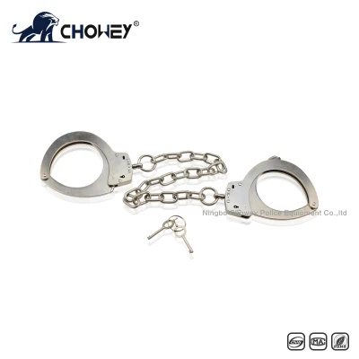 Tactical Equipment Military Police Riot Gear Nickel Plated Carbon Steel Legcuffs